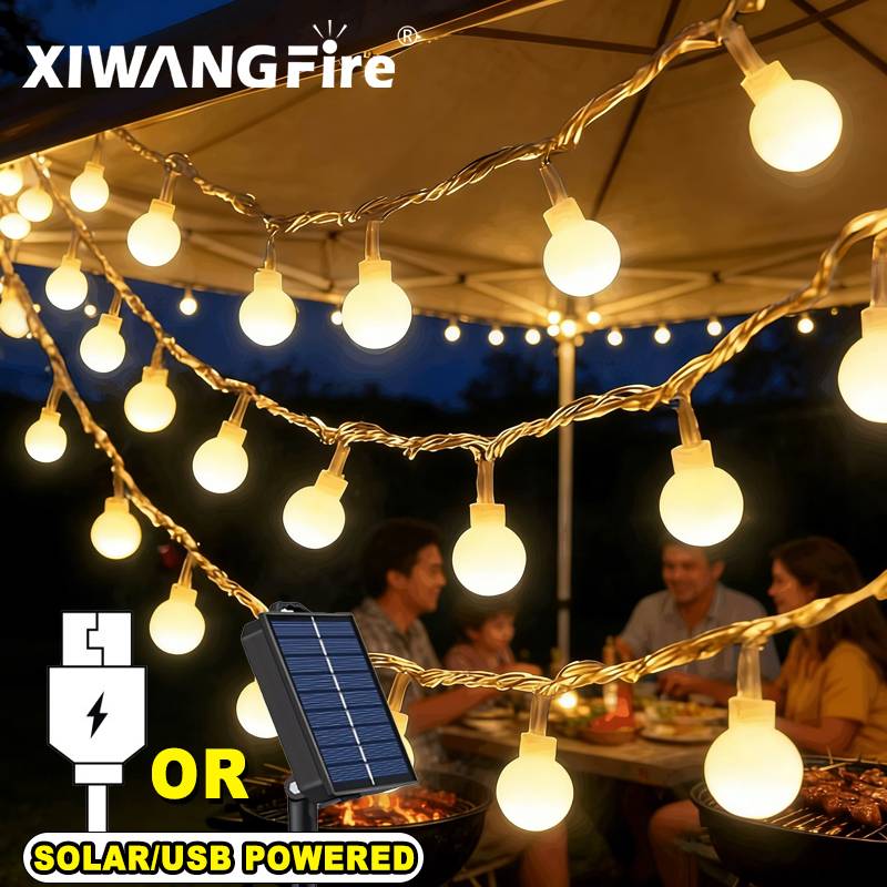 Lighting Decor For Room - 3-10M Solar/USB/Battery String Lights, Fairy Globe