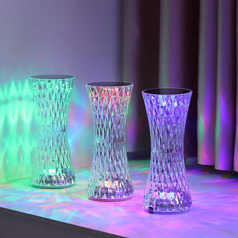 Room Decor Lighting Lamp - Crystal Bedside Table Lamps Xmas Acrylic