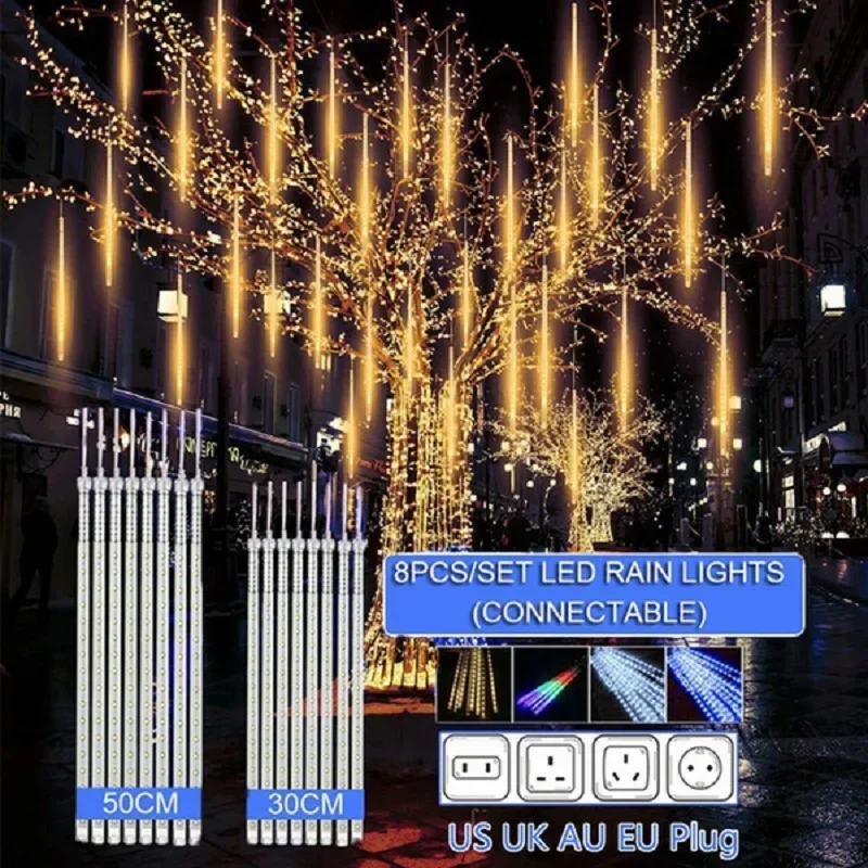 Decor Lighting Uk - 30cm /50cm Waterproof Meteor Shower Rain