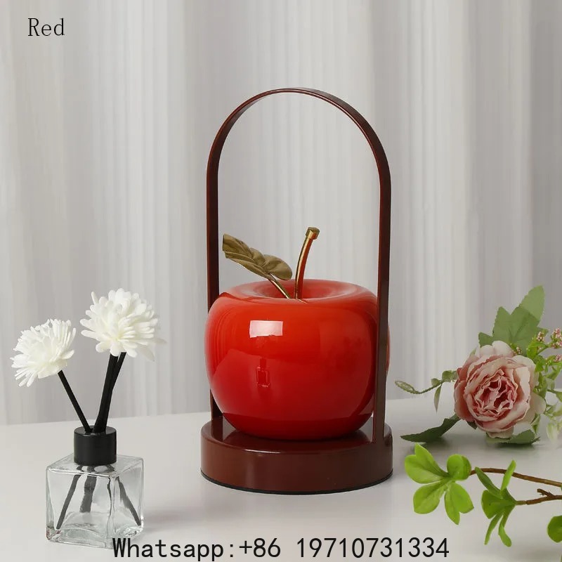 Decor Lighting Cy - Rechargeable LED Apple Table Lamp Fruit-shaped