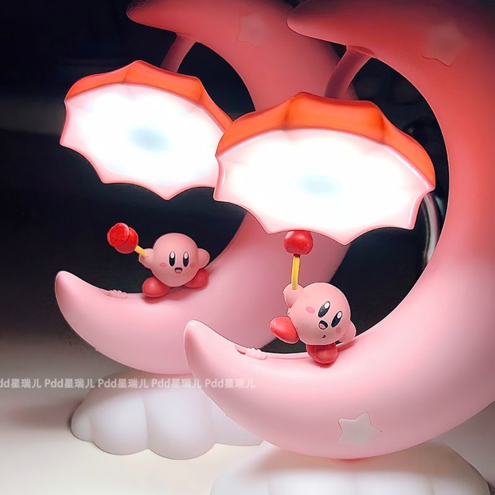 Led Moon Lamp - Cute Kirby Moon Night Light, Kawaii