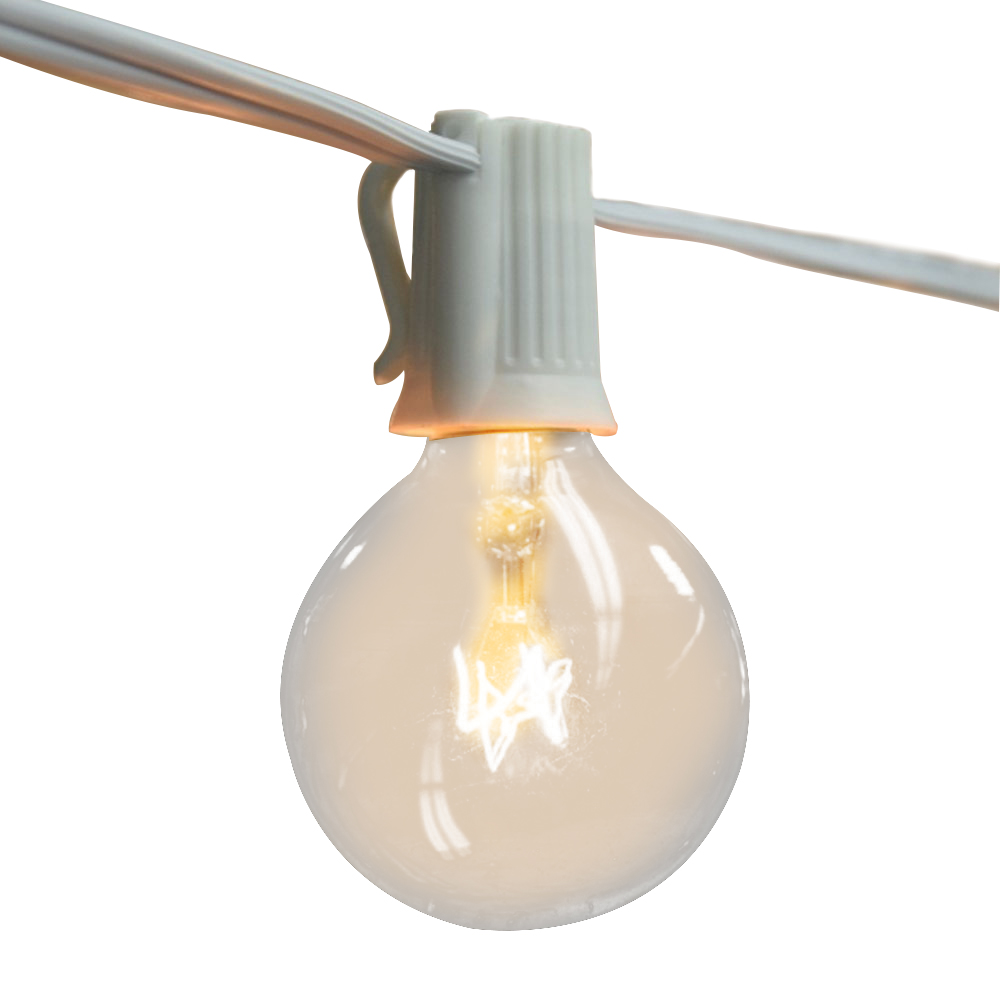 String Light Outdoor - Vintage G40 Clear Bulb String Lights