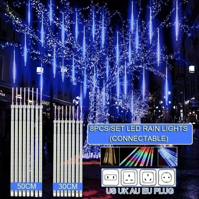 Decor Lighting Uk - 30cm /50cm Waterproof Meteor Shower Rain
