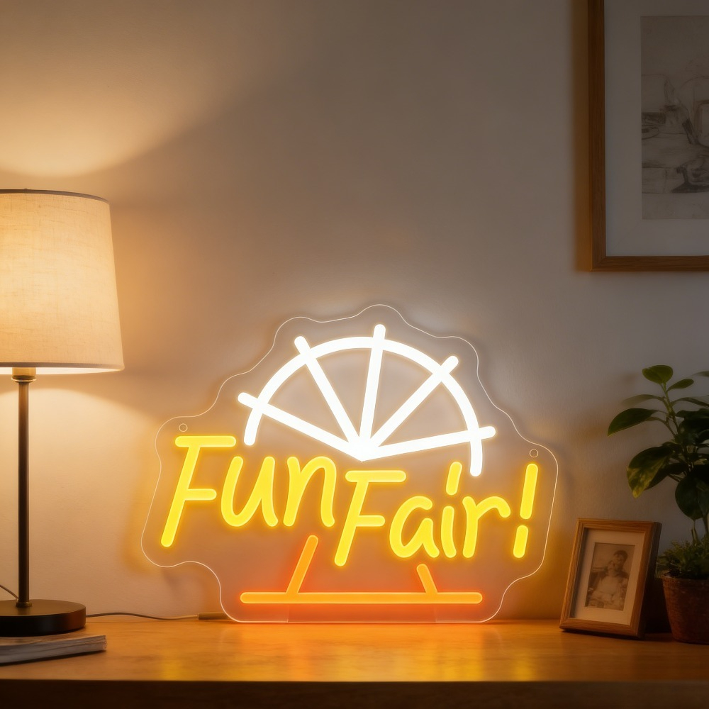 Outdoor Lighting Decor Ideas - Fun Fair LED Neon Light for