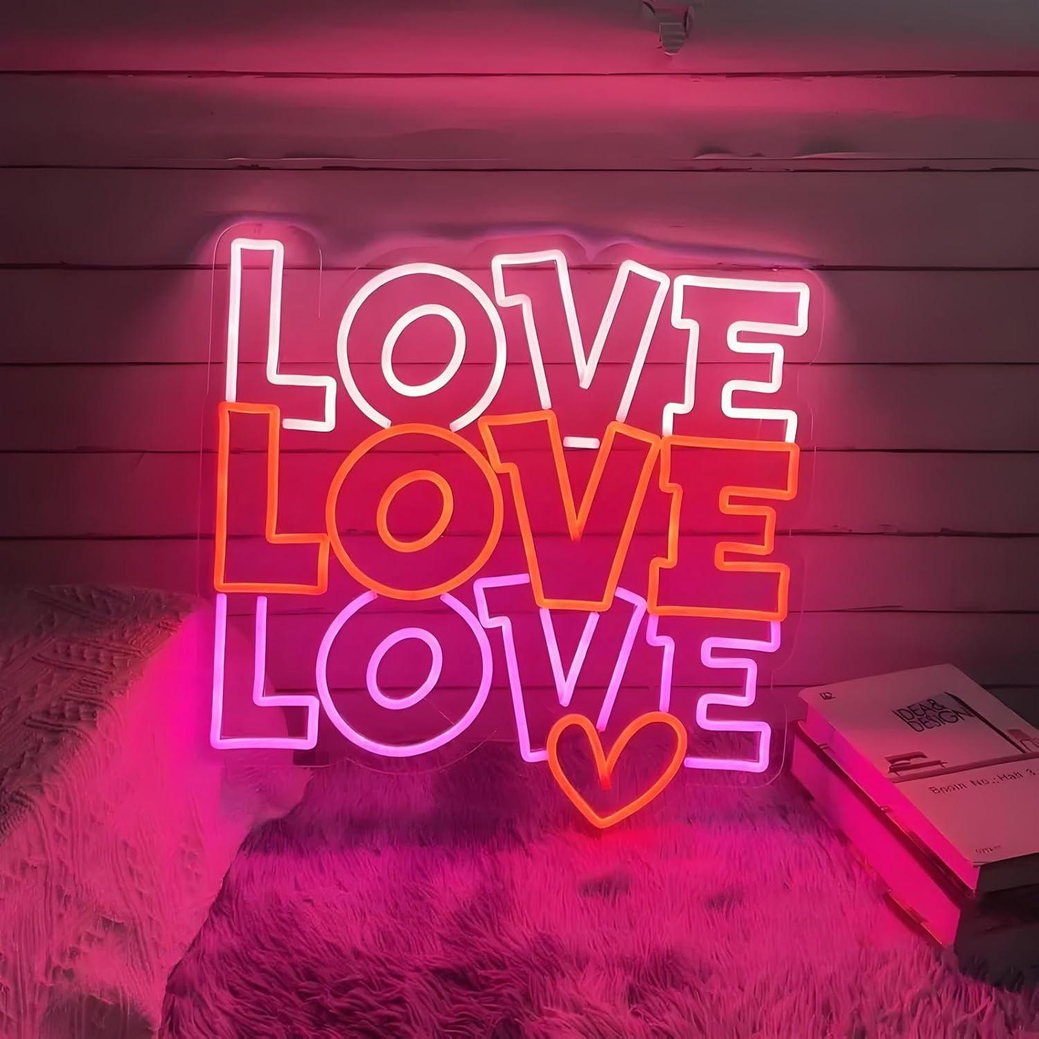 Lighting Decor For Wedding - Love Neon Sign USB Dimmable LED
