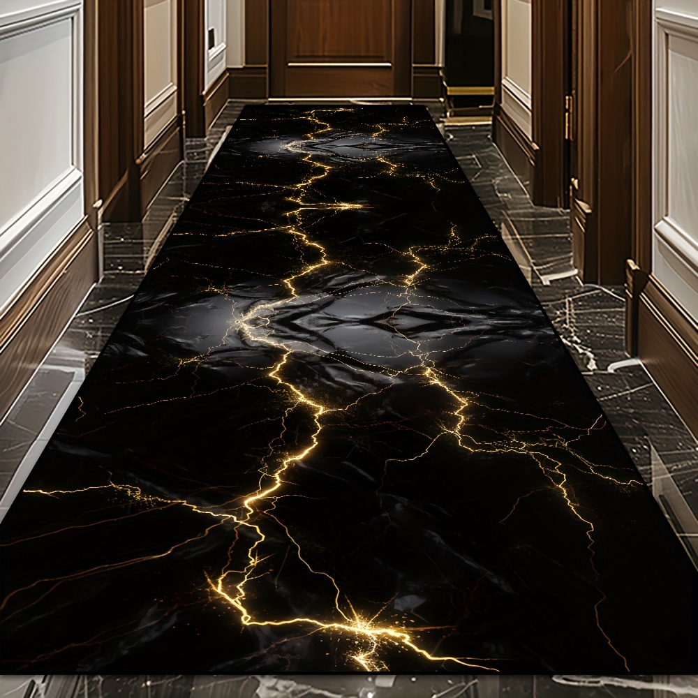 Garage Lighting Decor - VIKAMA Light Luxury Black Gold Flow