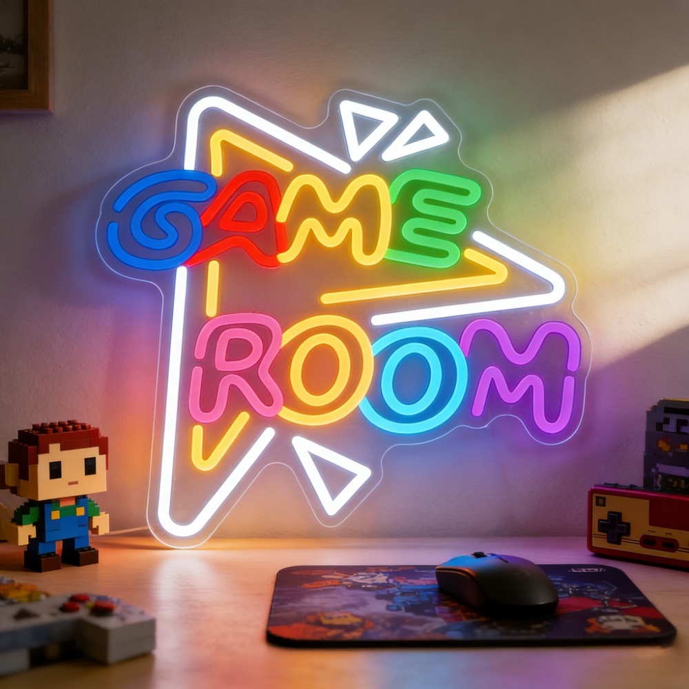Outdoor Lighting Decor Ideas - GAME ROOM LED Neon Sign Dimmable