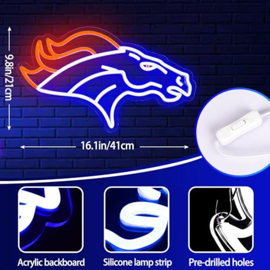 Football Neon Sign for Wall De - Garage Lighting Decor 评论和价格
