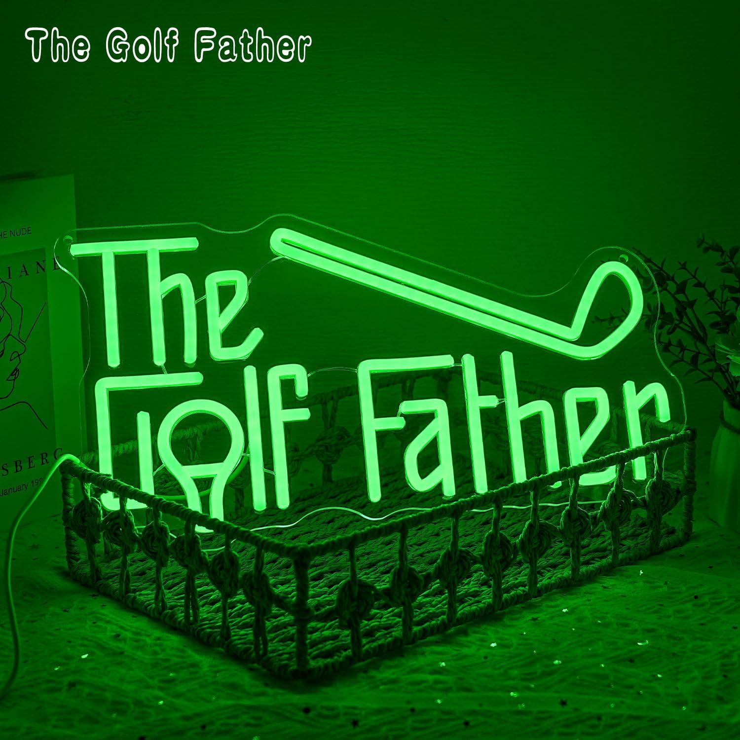 The Golf Father Neon Sign USB  - Office Lighting Decor 评论和价格