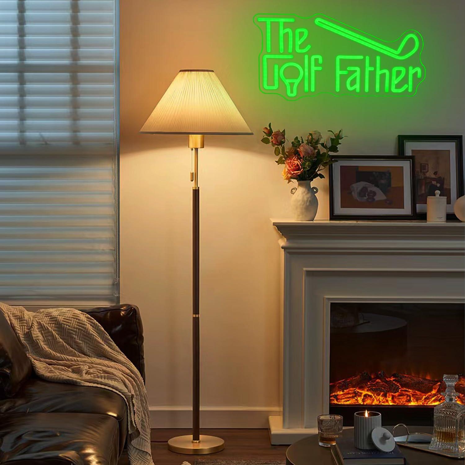 The Golf Father Neon Sign USB  - Office Lighting Decor 评论和价格