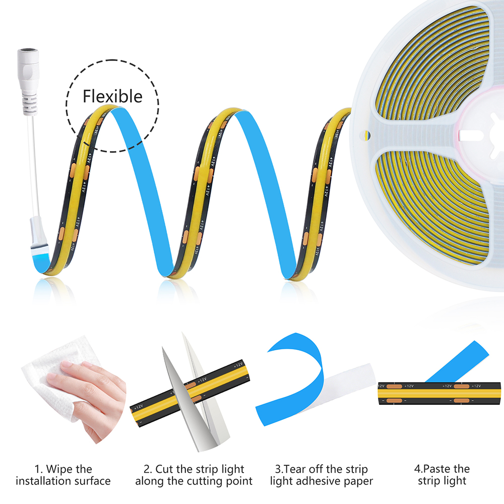 320LEDs COB LED Strip Light 12 - Decor Lighting Uk 评论和价格