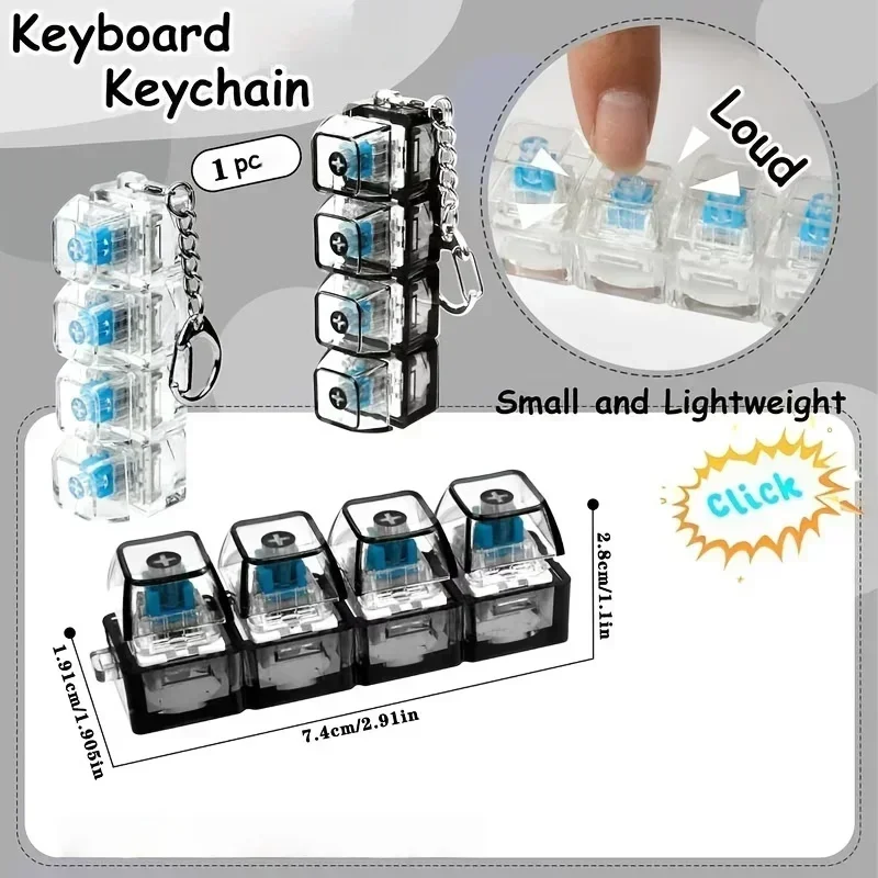 LED Light-Up Keychain Keyboard - Office Lighting Decor 评论和价格