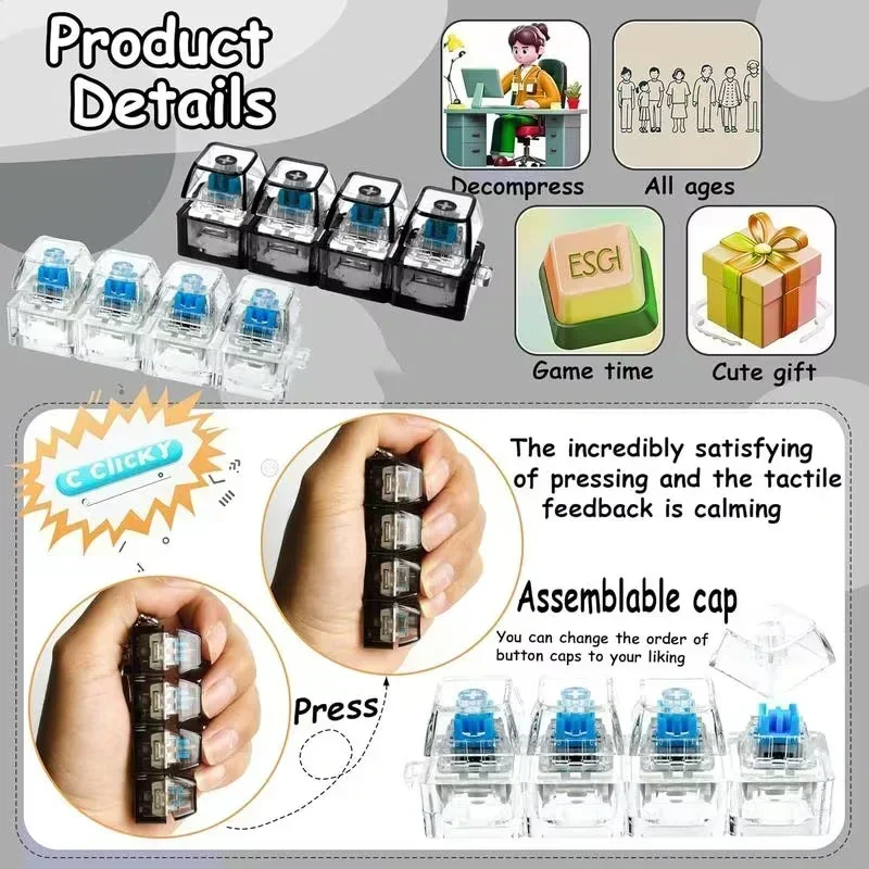 LED Light-Up Keychain Keyboard - Office Lighting Decor 评论和价格