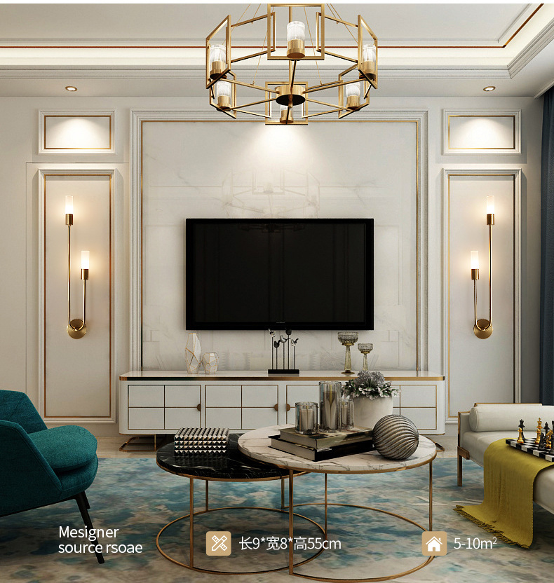Retro Background Living Room A - Room Decor Lighting Lamp 评论和价格