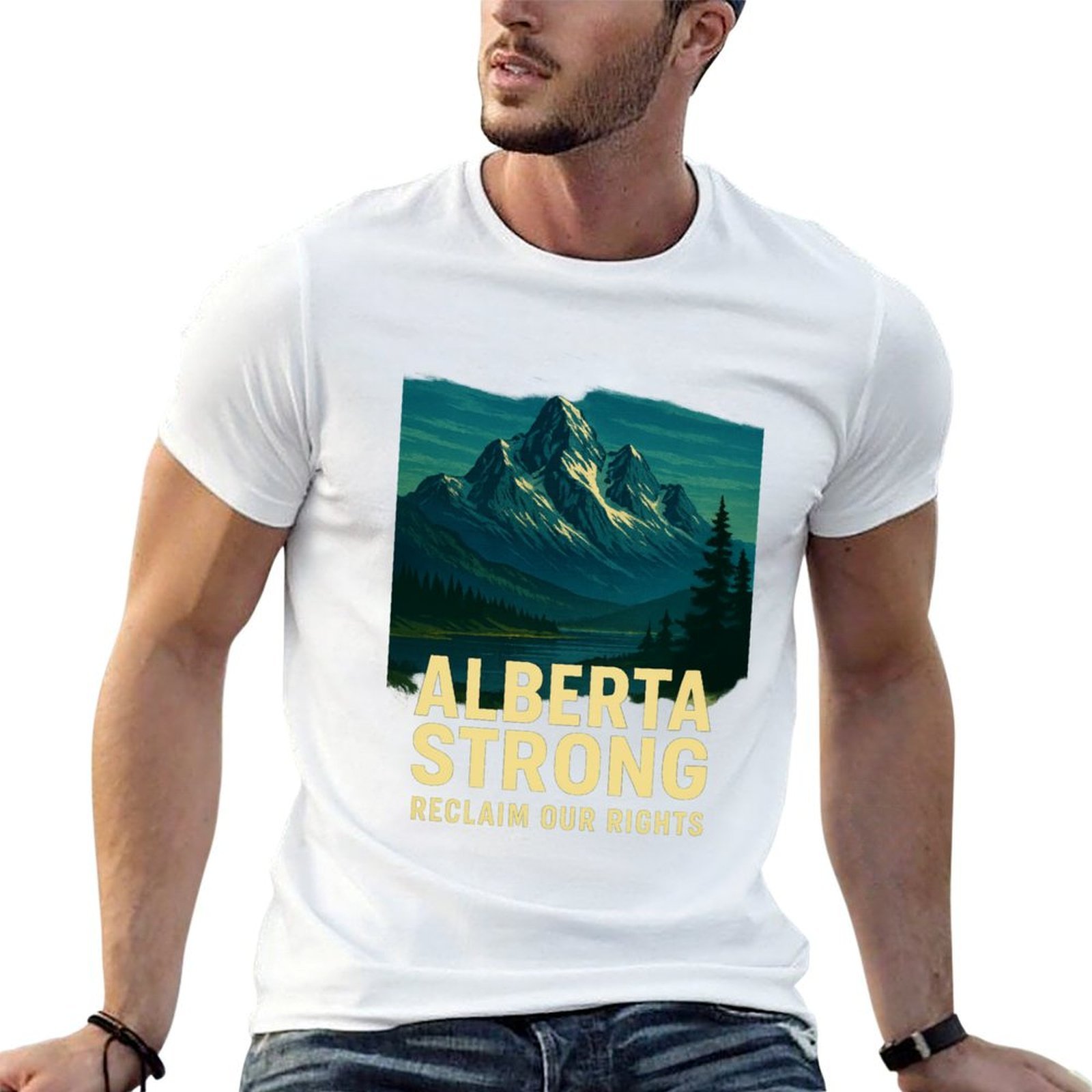Alberta Strong T-Shirt Casual  - Alberta Lighting & Decor Edmonton Ab 评论和价格