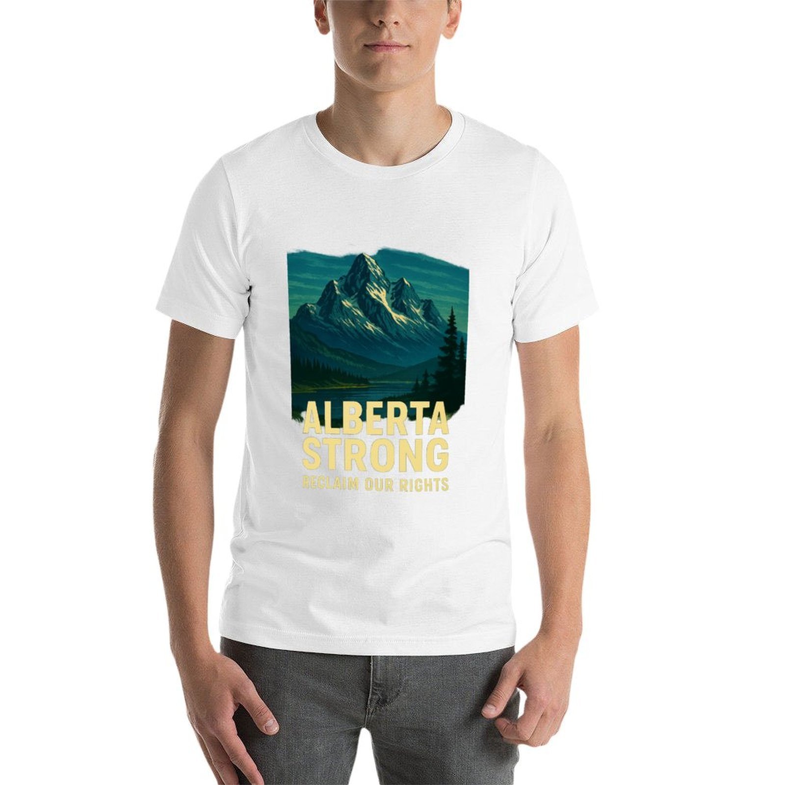 Alberta Strong T-Shirt Casual  - Alberta Lighting & Decor Edmonton Ab 评论和价格