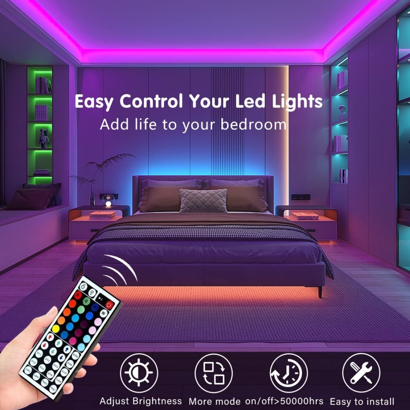 DC 5V USB LED Strip Lights APP - Room Decor Lighting Lamp 评论和价格