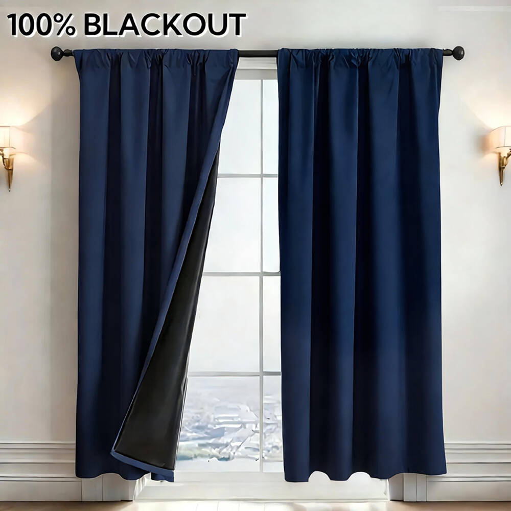 1pc 100% Blackout Curtain with - Office Lighting Decor 评论和价格