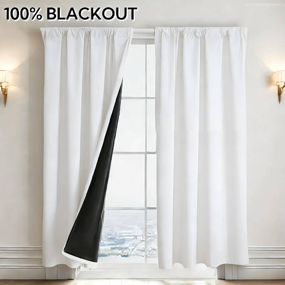 1pc 100% Blackout Curtain with - Office Lighting Decor 评论和价格