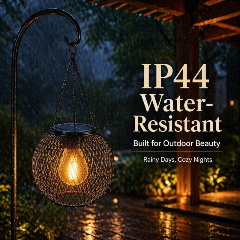 Solar Powered LED Hanging Floo - String Light Outdoor 评论和价格