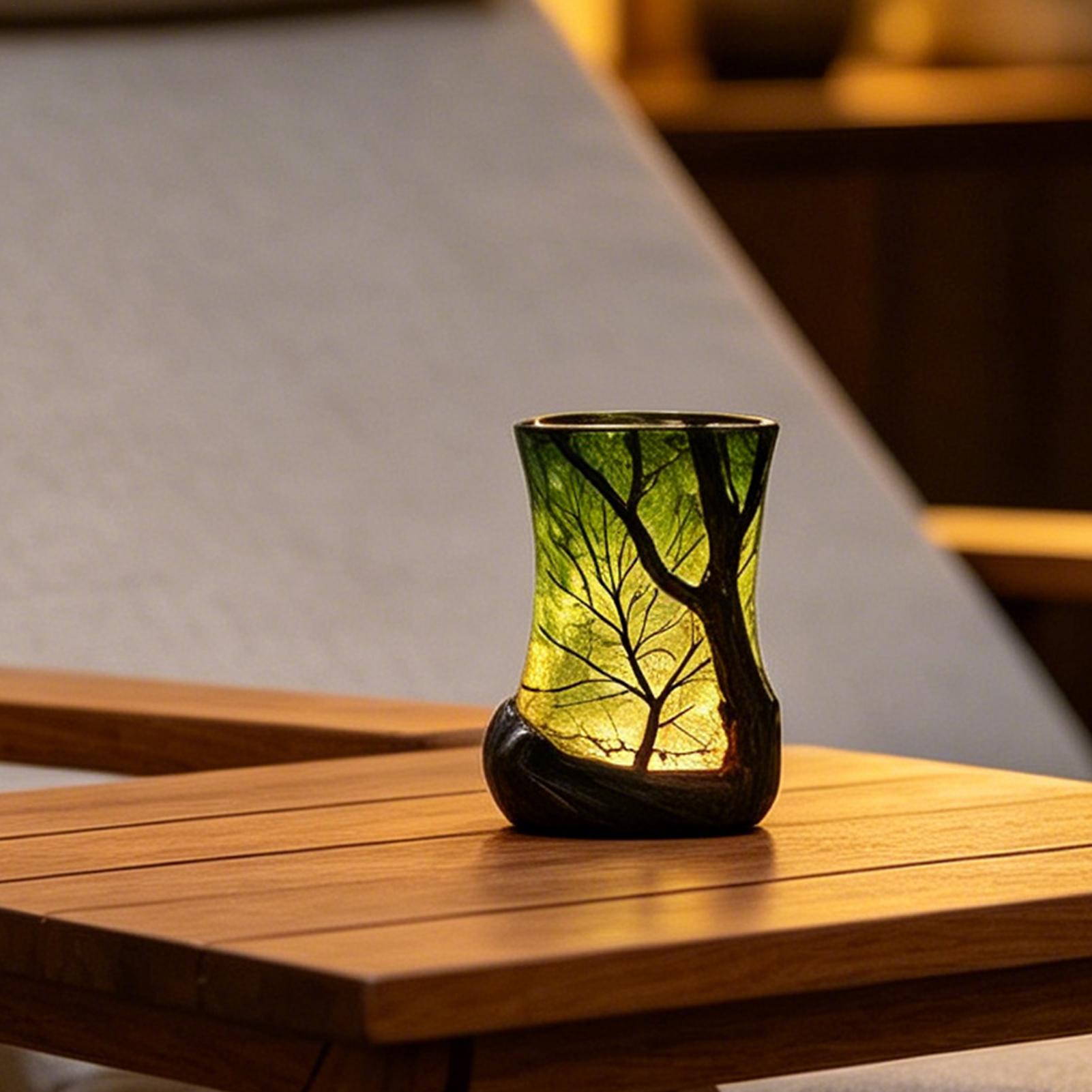 Bedside Table Lamp Forest Nigh - Office Lighting Decor 评论和价格
