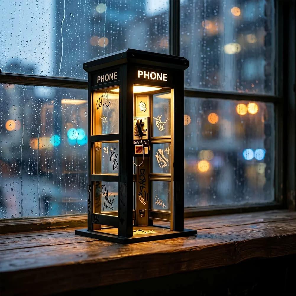 Retro Graffiti Phone Booth Tab - Lighting Decor For Bedroom 评论和价格