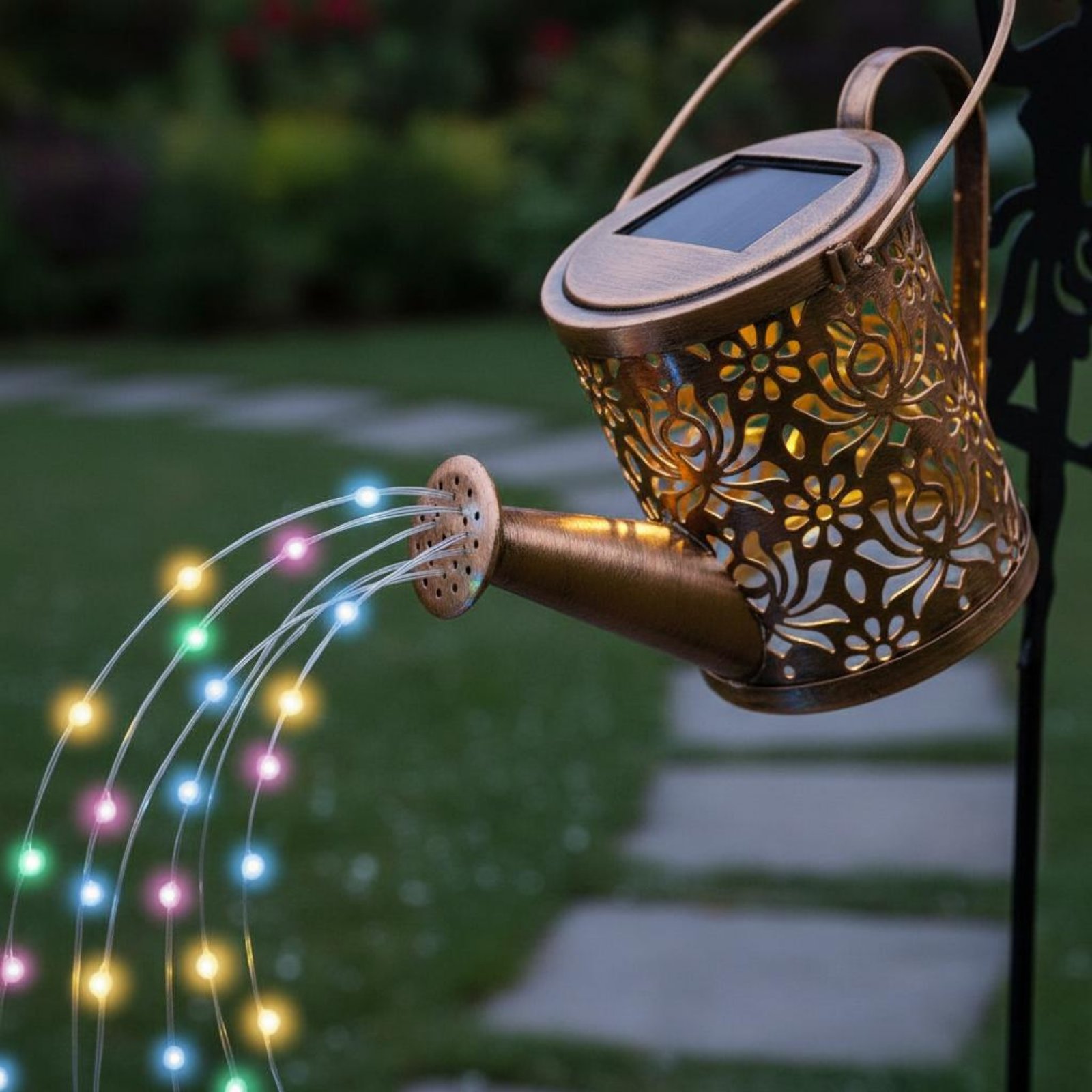 Solar Fairy Watering Can Light - Yard Lighting Decor 评论和价格