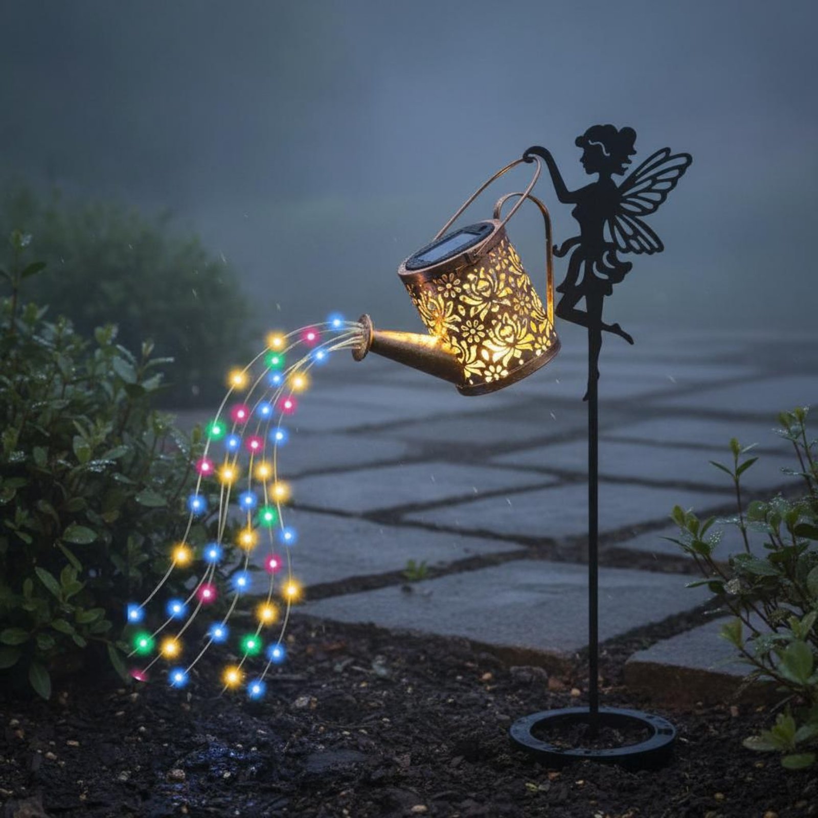 Solar Fairy Watering Can Light - Yard Lighting Decor 评论和价格