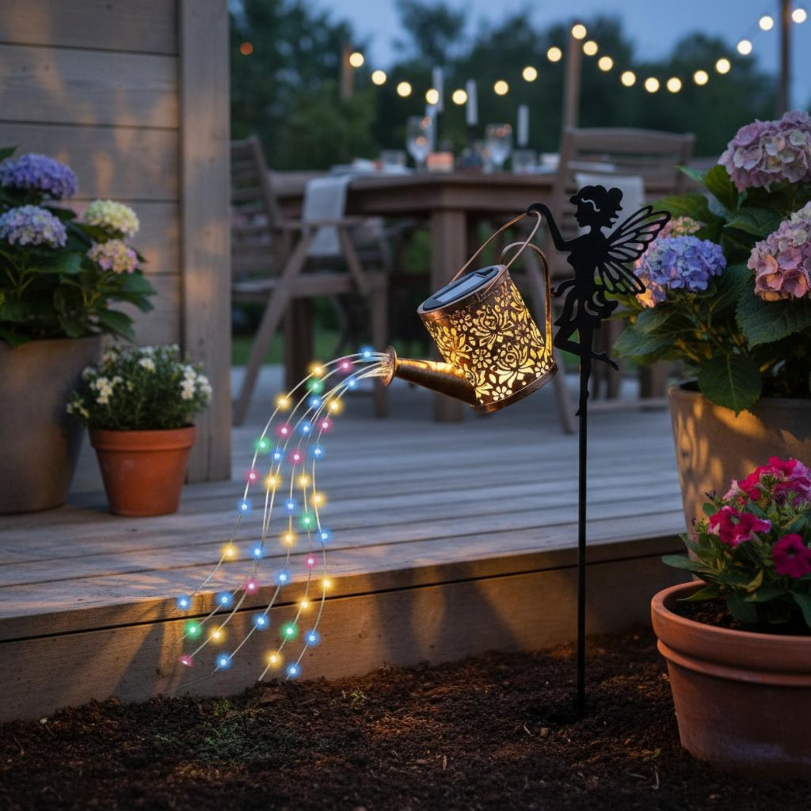 Solar Fairy Watering Can Light - Yard Lighting Decor 评论和价格