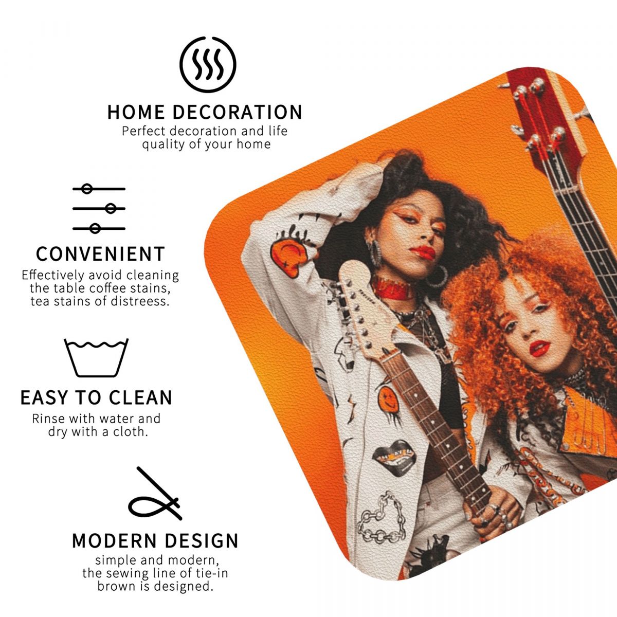 Nova Twins Coasters PVC Leathe - Nova Decor & Lighting Julestjerne 评论和价格
