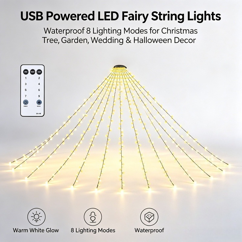 USB LED Fairy String Lights, W - Lighting Decor For Wedding 评论和价格