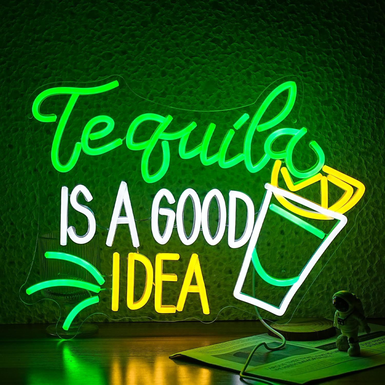 Tequila Is A Good Idea Neon Si - Outdoor Lighting Decor Ideas 评论和价格