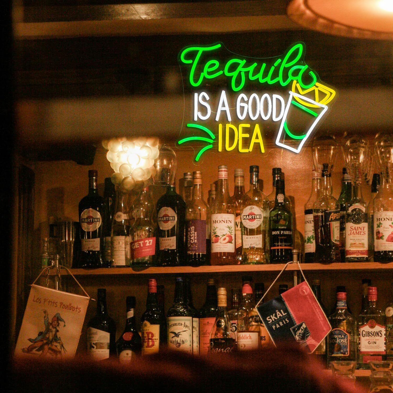 Tequila Is A Good Idea Neon Si - Outdoor Lighting Decor Ideas 评论和价格