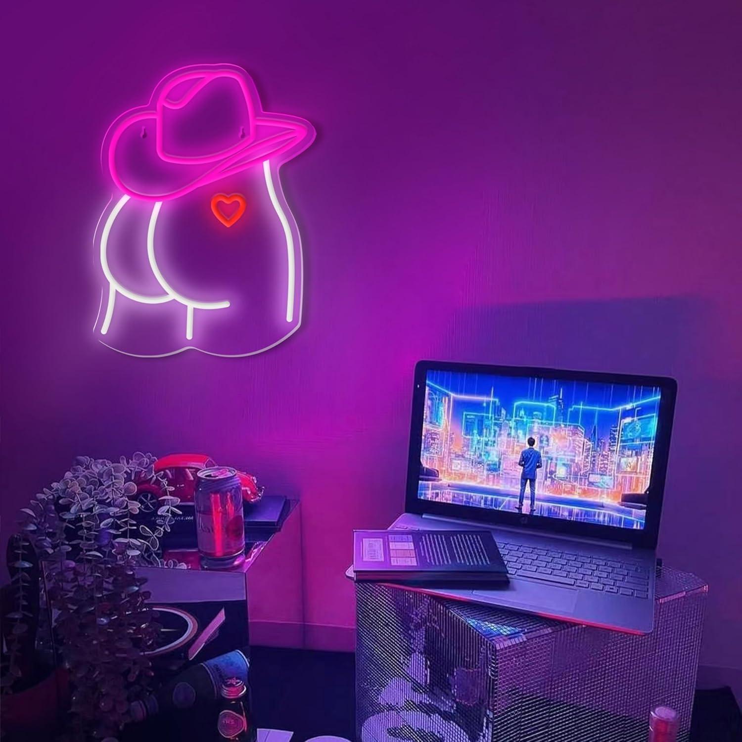 Cowgirl Neon Sign Dimmable LED - Lighting Decor For Wedding 评论和价格