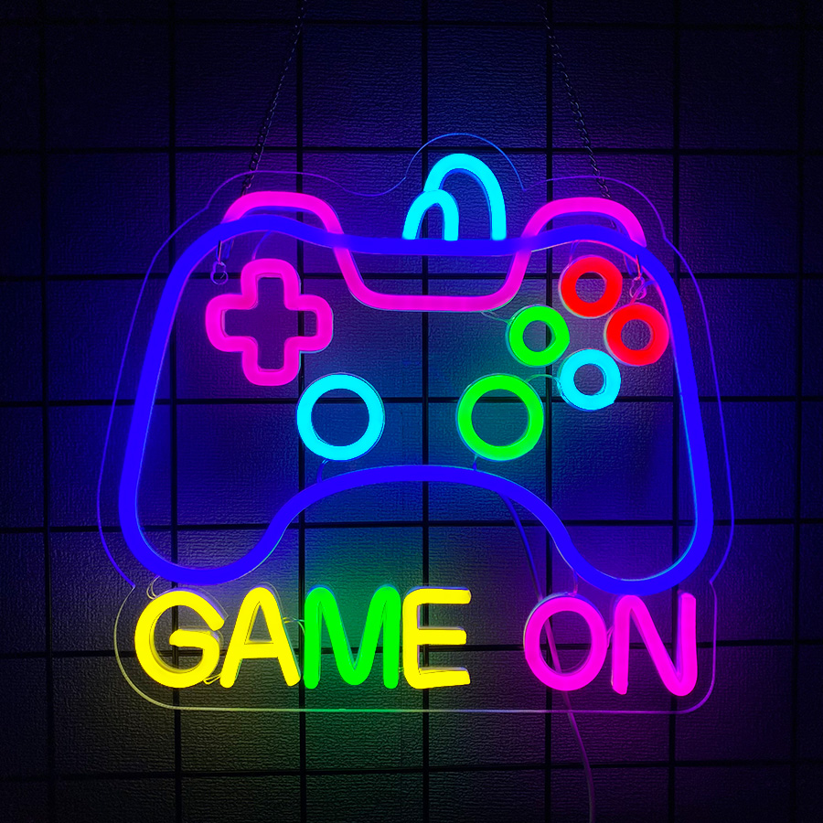 Game On Series Neon Sign For W - Lighting Decoration On Wall 评论和价格