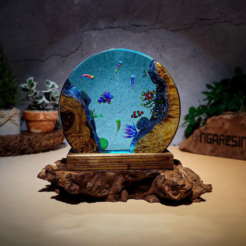 Ocean Aquarium Organism Resin  - Lighting Decor For Wedding 评论和价格