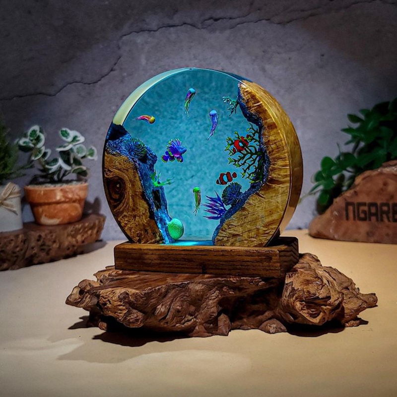 Ocean Aquarium Organism Resin  - Lighting Decor For Wedding 评论和价格