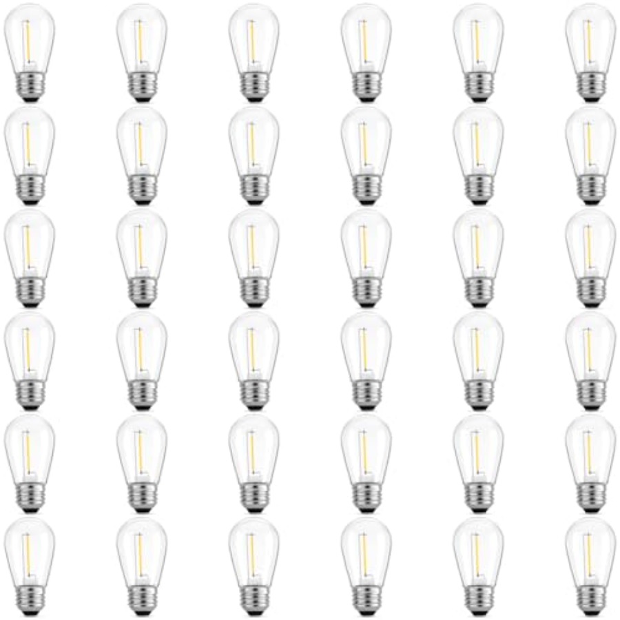 36 Pack S14 LED Bulbs for Outd - String Light Outdoor 评论和价格