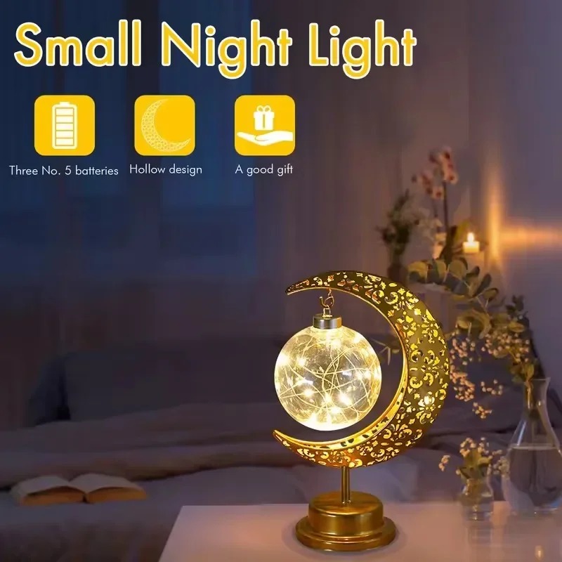 Ramadan LED Night Light Rotati - Led Moon Lamp 评论和价格