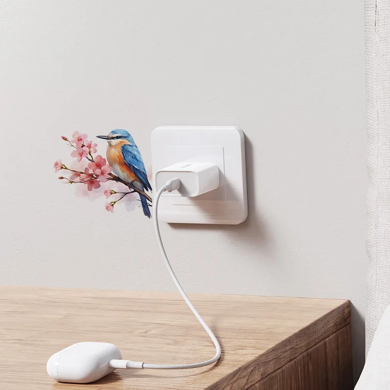 Bird On Cherry Blossom Branch  - Lighting Decoration On Wall 评论和价格
