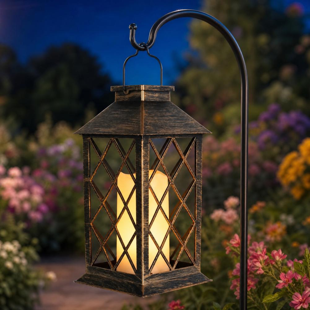 Retro Solar Lantern, Outdoor S - Yard Lighting Decor 评论和价格