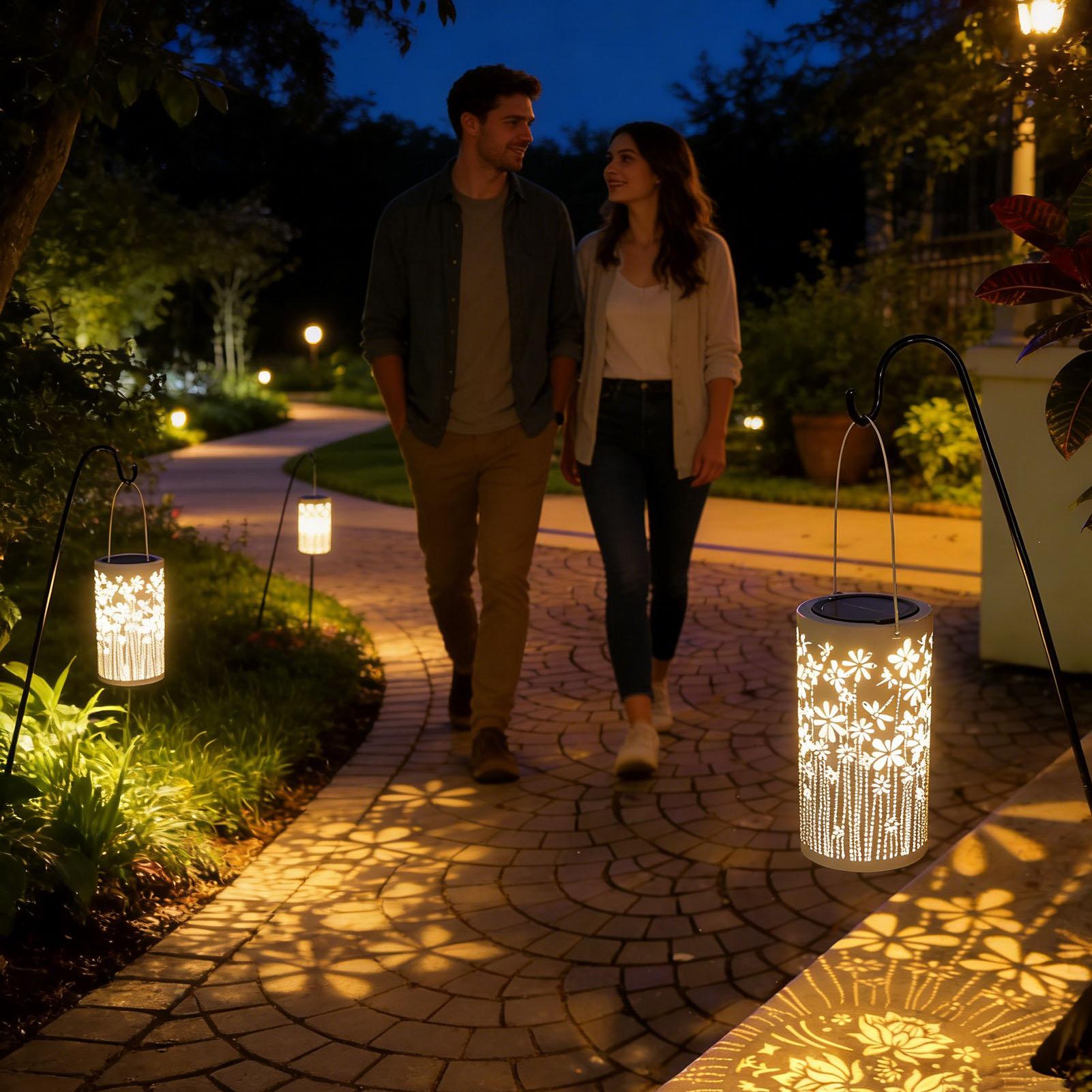 Solar Lanterns Decorative Colo - Yard Lighting Decor 评论和价格