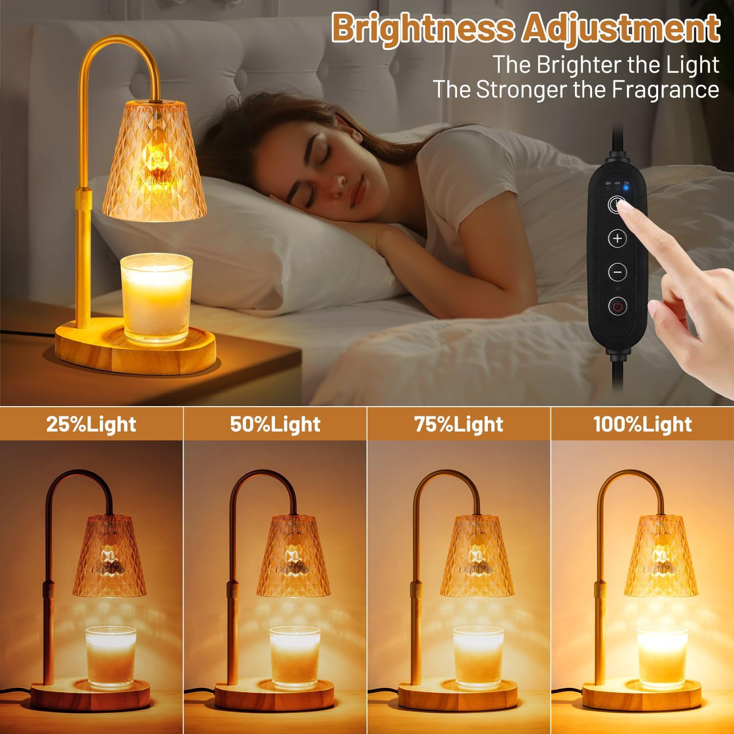 Flameless Wax Melt Warmer Lamp - Room Decor Lighting Lamp 评论和价格