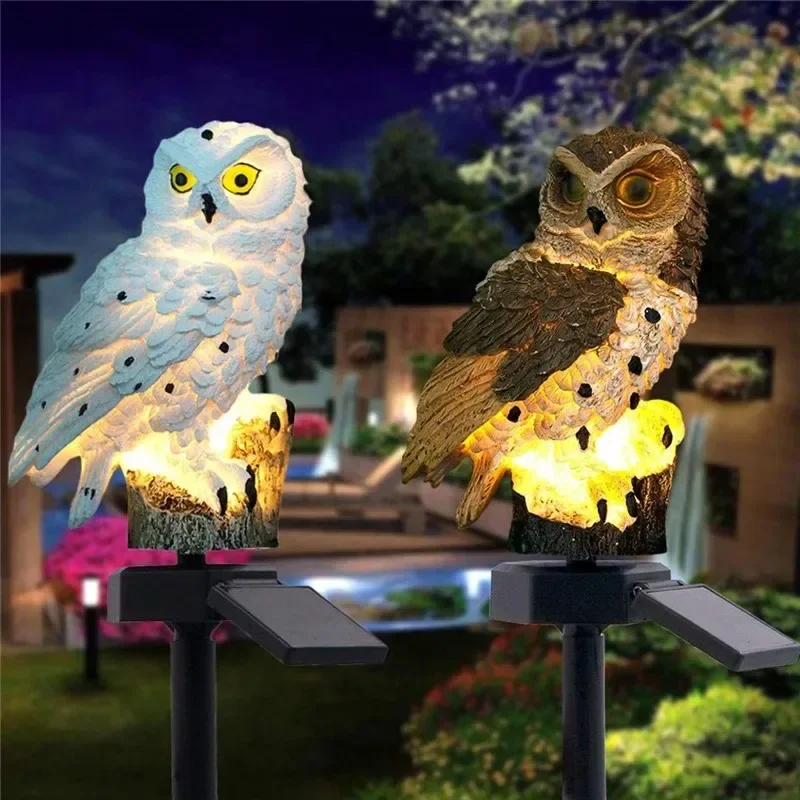 Solar Owl Statue Garden Light  - Yard Lighting Decor 评论和价格