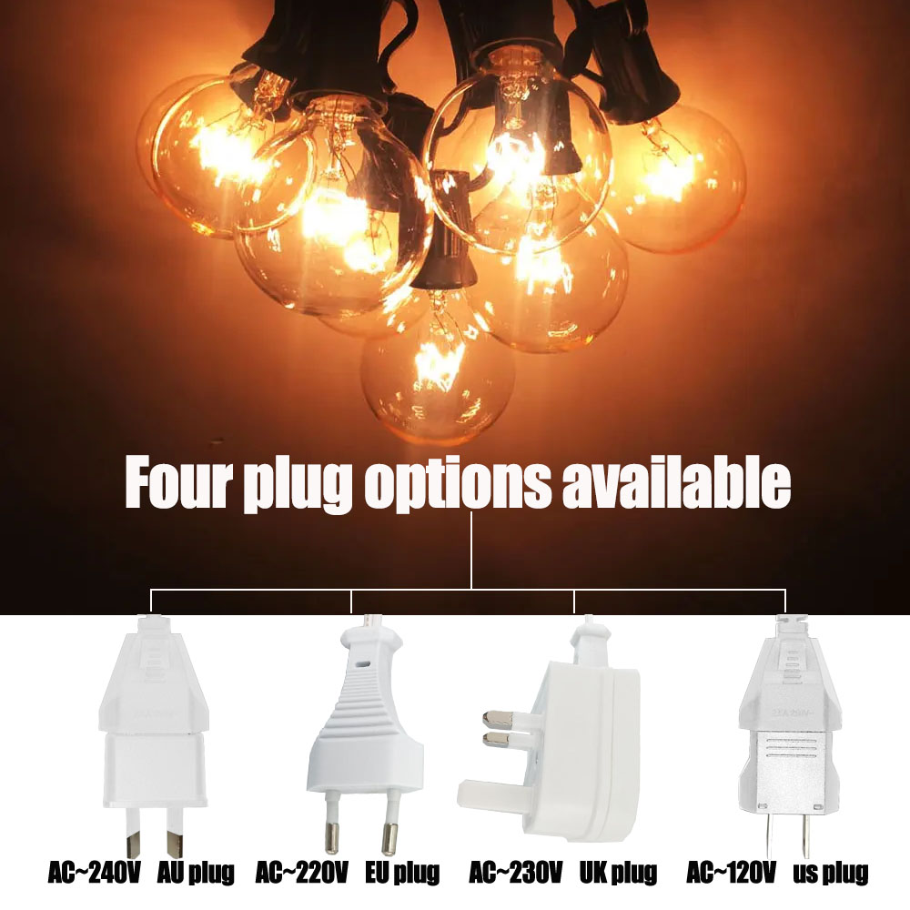 Vintage G40 Clear Bulb String  - String Light Outdoor 评论和价格