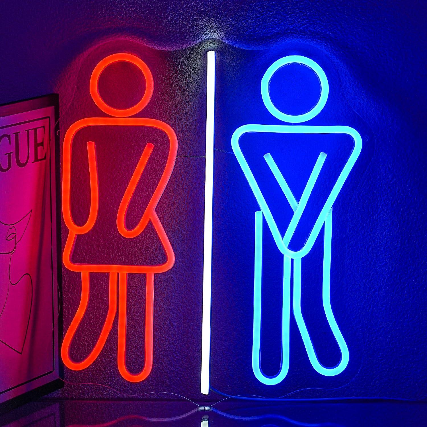 Restroom Neon Signs Toilets US - Office Lighting Decor 评论和价格
