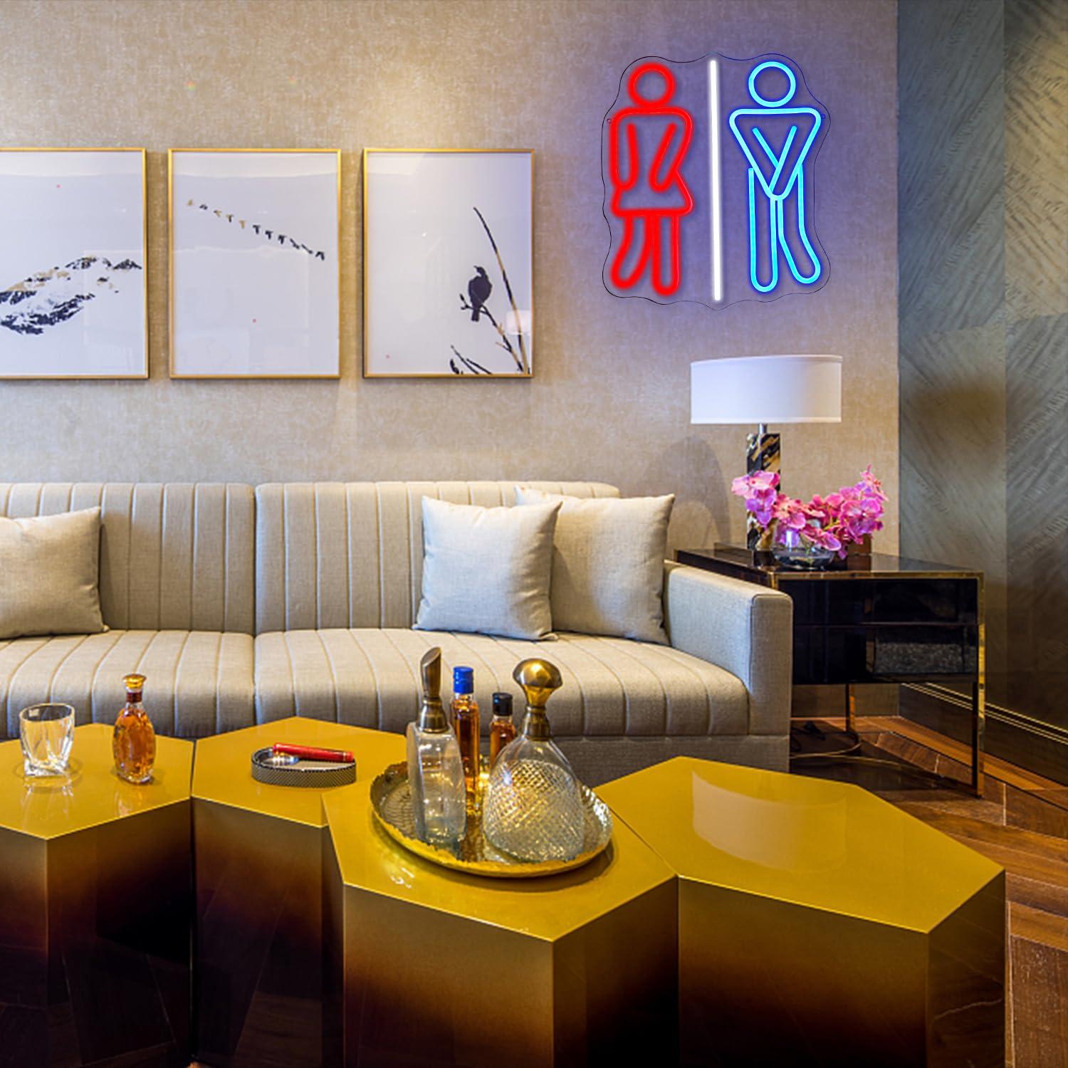 Restroom Neon Signs Toilets US - Office Lighting Decor 评论和价格