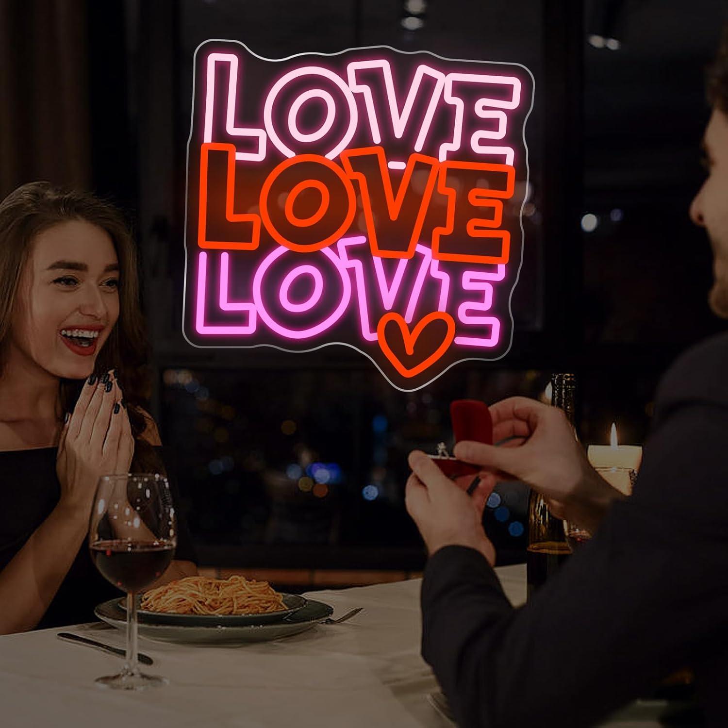Love Neon Sign USB Dimmable LE - Lighting Decor For Wedding 评论和价格