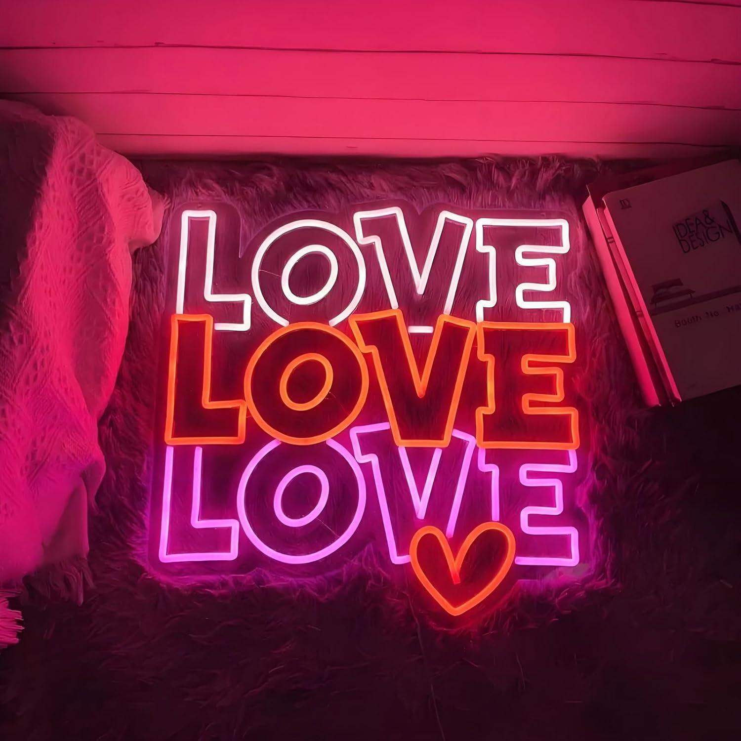 Love Neon Sign USB Dimmable LE - Lighting Decor For Wedding 评论和价格