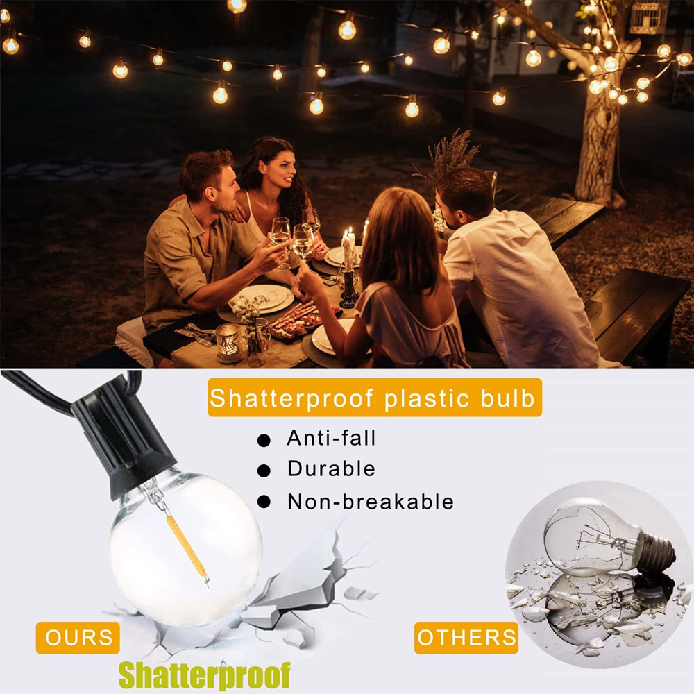 8M/15M G40 Globe String Lights - String Light Outdoor 评论和价格